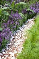 Garden Path from reclaimed crockery -  'An Uprising of Kindness', Silver medal winner at RHS Hampton Court Flower Show 2010  