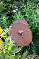 A circular saw blade used for decoration - Marx Garden