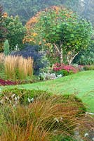The Foliage Garden and The Plantsmans Garden at RHS Garden Rosemoor, Great Torrington, Devon, September 
