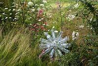 Sculpture made from beer bottles - 'The Badger Beer Garden' - Silver Gilt medal winner - RHS Hampton Court Flower Show 2012 
