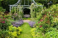 The Rose Garden - Clinton Lodge, Fletching, East Sussex, UK. July