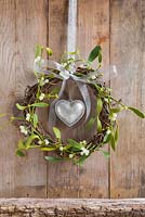 Wreath made from mistletoe 