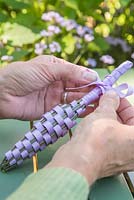 Step by Step - Creating a lavender wand