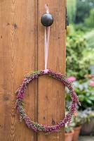 Wreath of pink Heather - Calluna vulgaris