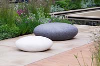 The Brewin Dolphin Garden, RHS Chelsea Flower Show 2013 - Polished stone seats by Ben Barrell  