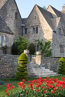 Topiary a feature of the garden - Cotswold Farmhouse 
