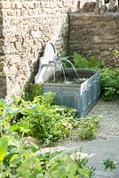 Water feature. Old Rectory, Batcombe, Somerset, UK