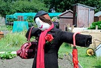 Mary Poppins lady Scarecrow, Paddock Allotments 