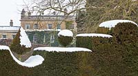 Highgrove House and Garden in the snow,  January, 2013.   
