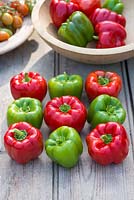 Capsicum annuum 'Mildred' sweet peppers 