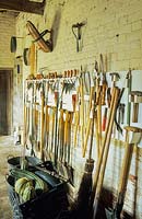 Tools store at Audley End walled garden