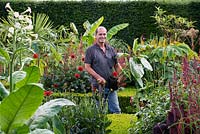 Simon Goodfellow, Head gardener at Abbeywood, standing in the Exotic Garden.