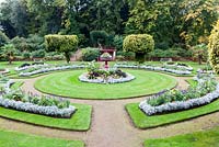 Victorian Secret Garden, Wentworth Castle Gardens, Barnsley, Yorkshire. October.  Historic Park Grade 1. C18th 