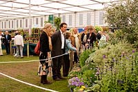 Monty Don in the pavilion, RHS Chelsea Flower Show 2006