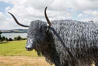 Highland bull sculpture by Paul Gilbert, blacksmith and sculptor

