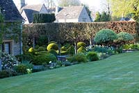 A view of the parterre, The Little House, April 