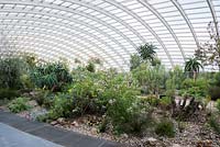 The Great Glasshouse designed by Norman Foster and Partners with interior landscape designed by Kathryn Gustafson.