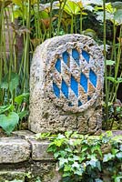 Antique Bavarian stone crest on a wall