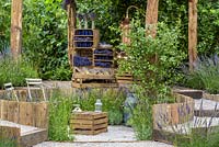 'The Lavender Garden' Hampton Court Flower Show 2016. 