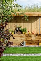 Wooden Shed in Health for Life Community Garden. Best In Show: GOLD. BBC Gardeners World Live 2016. Designer: Owen Morgan. RHS Flower Show Birmingham