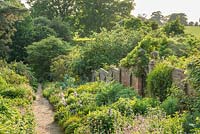 The Herbaceous borders - Benington Lordship Gardens, Hertfordshire