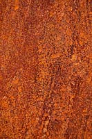 The patina of rust on steel