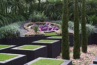 The Quilted Velvet Garden. Designer Tony Smith. Sponsor Hortus Infinitus. RHS Chelsea Flower Show 2009 Silver Flora medal winne
