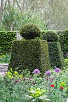 The Brewin Dolphin Garden, des. Cleve West, Yew topiary in formal garden design