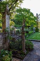 Iford Manor, Wiltshire,. Early summer, Italianate garden designed by Harold Peto