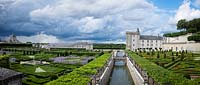 Chateau Villandry, Loire Valley, France, the famous vegetable knot garden and parterre