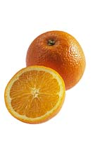 Oranges whole and sliced
