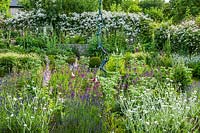Cottage garden at The Long House in Sussex