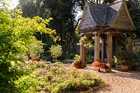 The Pavilion at Abbotsbury Subtropical Gardens, Abbotsbury, Dorset, UK. 