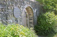Entrance to walled garden - Cowbridge Physic Garden, UK