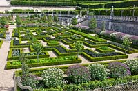 Potager Garden at Chateau de Villandry, Loire Valley, France