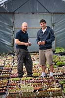 Daniel Michael and Mark Lea, owners of Surreal Succulents, Tremenheere Nursery, Cornwall.