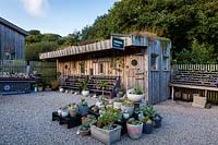 The Cabin at Surreal Succulents, Tremenheere Nursery, Cornwall, UK. 