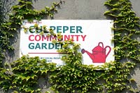 Culpeper Community Garden sign 