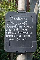 Information about 'Gardening with Climate Breakdown' at Priory Common Orchard Community Garden