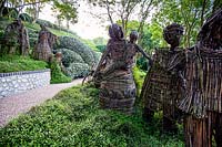 'Tree Hugger' Willow sculptures. 