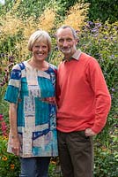 Lyn and Peter Buller who have created a beautiful garden in their 7.5m x 14m rear plot.
