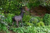 'Sid the Stag', a birthday present from Bryan to Joanne, which creates a lovely view from the bedroom window.