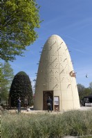 Almere The Netherlands 19th April 2022
Floriade Expo 2022. A ten-yearly botanical garden festival and exhibition, this year taking place in Almere, Flevoland. 
Qatar pavilion with pigeon towers inspired from traditional designs to give migrating birds the chance to rest. 