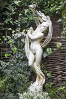 Female sculpture at Hamilton House garden in May 