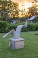 Sculpture by Alyosha Moeran, entitled 'Hope, Skip and a Jump'.