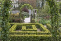 Buxus edging at Barnsdale Gardens, April