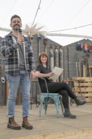 Max McMurdo and Designer Karen Tatlow at RHS Malvern Spring Festival 2023