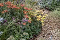 Perennial planting in 'The Children with Cancer UK Strength of Humanity Garden' at BBC Gardeners World Live 2019, June