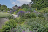Mixed border at Waterperry Gardens, July