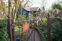 Rusty garden fence 